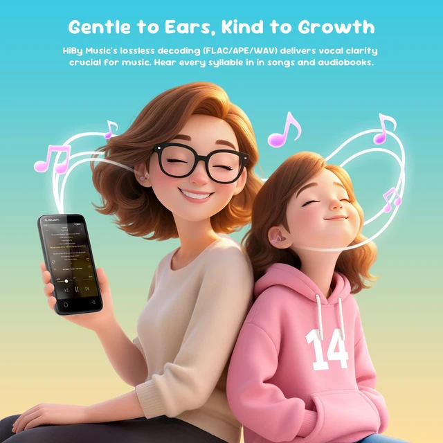 Alt view image 3 of 7 - 80GB MP3 Player for Kids, Parental Controls, Supports Spotify Kids, Audible, LibriVox, and Kindle, Android MP4 Player Gift with 4" Touchscreen, WiFi and Bluetooth(Glossy Black)