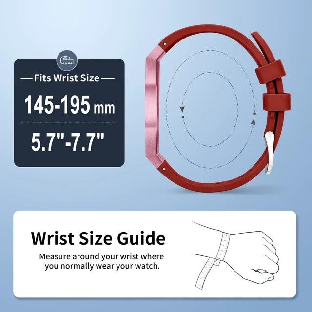 Alt view image 4 of 7 - Luxury Aluminum Case Band Mod Kit Compatible with AP Swatch Royal Pop for Men Women, Lightweight Shockproof Aluminum Bumper Case with Sport Silicone Replacement Strap