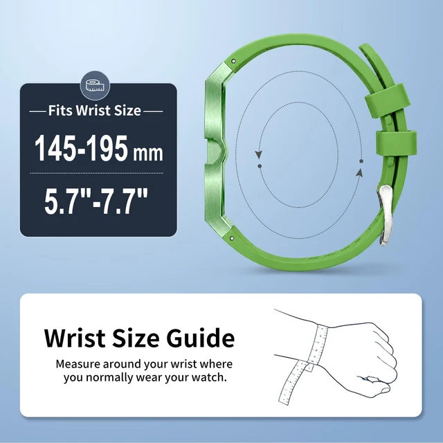 Alt view image 4 of 7 - Luxury Aluminum Case Band Mod Kit Compatible with AP Swatch Royal Pop for Men Women, Lightweight Shockproof Aluminum Bumper Case with Sport Silicone Replacement Strap