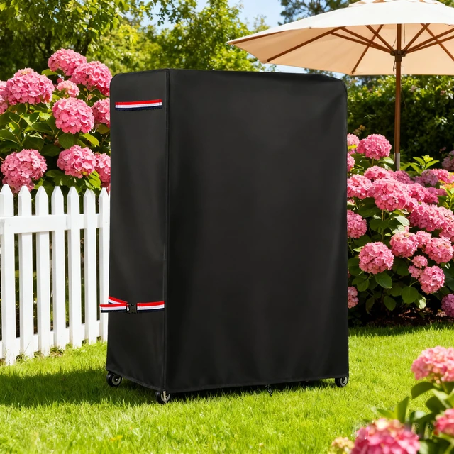 Alt view image 7 of 7 - 65-70Inch Waterproof Outdoor TV Trolley Cover,Courtyard TV Cover With Zipper 600D Heavy Duty Weatherproof UV Protection Design,Outdoor TV Stand Covers for rolling/mobile stand64"Lx15"Wx55"H