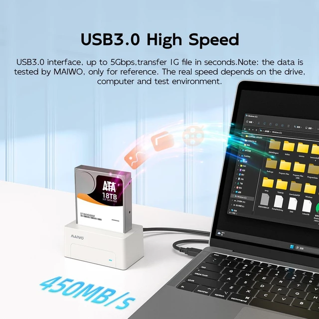 Alt view image 9 of 13 - MAIWO Magnetic Portable SSD 1TB External Solid State Drive, USB 3.2 GEN 2 Type-C Up to 2000MB/s, Mini PSSD Supports 4K Videos ProRes for iPhone MacBook Pro macMini PS5, Aluminum (Gray) (Gray, 512, GB)
