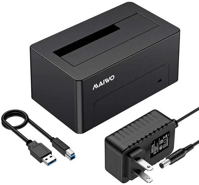 Alt view image 8 of 14 - MAIWO USB 3.0 to SAS Hard Drive Dock, SAS Hard Disk Reader / Adapter/ Enclosure Docking Station for 2.5/3.5 inch SAS HDD SSD with 12V/2A Power Adapter, Support up to 18TB Capacity/ 5Gbps Transfer Rate