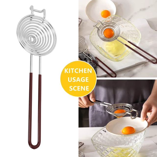 Alt view image 4 of 7 - Stainless Steel Egg Separator Essential Kitchen Tool for Cake Baking (Pack of 2)