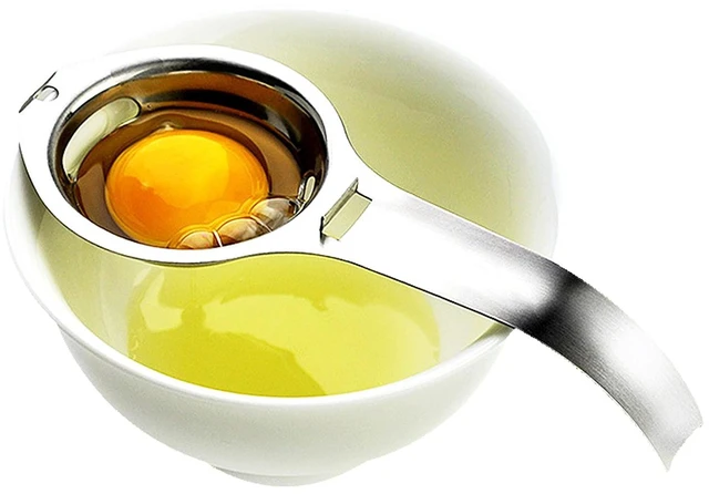 Alt view image 2 of 6 - Stainless Steel Egg Separator Food-Grade Kitchen Baking Tool