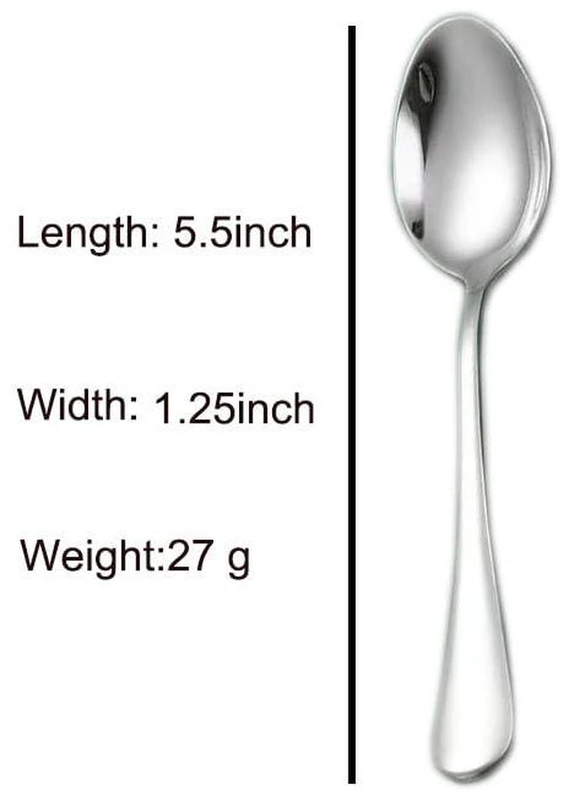 Alt view image 2 of 5 - Espresso Spoon, 5.5-Inch Stainless Steel Small Spoon, Kitchenware
