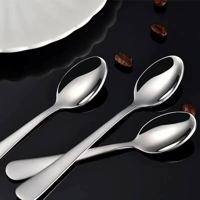 Alt view image 5 of 5 - Espresso Spoon, 5.5-Inch Stainless Steel Small Spoon, Kitchenware