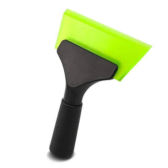 Alt view image 2 of 7 - Mini Squeegee (with 5-inch green rubber blade) A compact squeegee tool for window tinting, mirrors, and glass cleaning; features a non-slip handle.