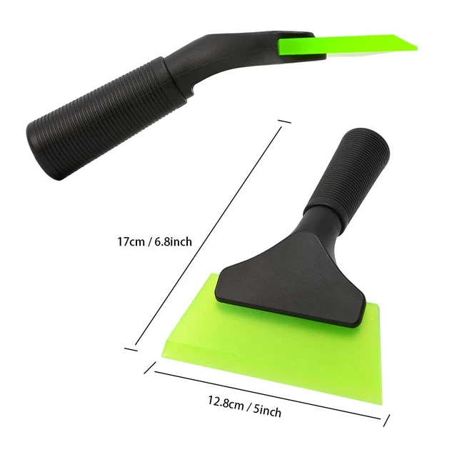 Alt view image 4 of 7 - Mini Squeegee (with 5-inch green rubber blade) A compact squeegee tool for window tinting, mirrors, and glass cleaning; features a non-slip handle.