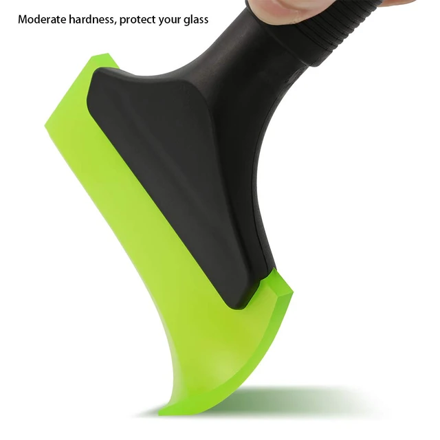 Alt view image 5 of 7 - Mini Squeegee (with 5-inch green rubber blade) A compact squeegee tool for window tinting, mirrors, and glass cleaning; features a non-slip handle.