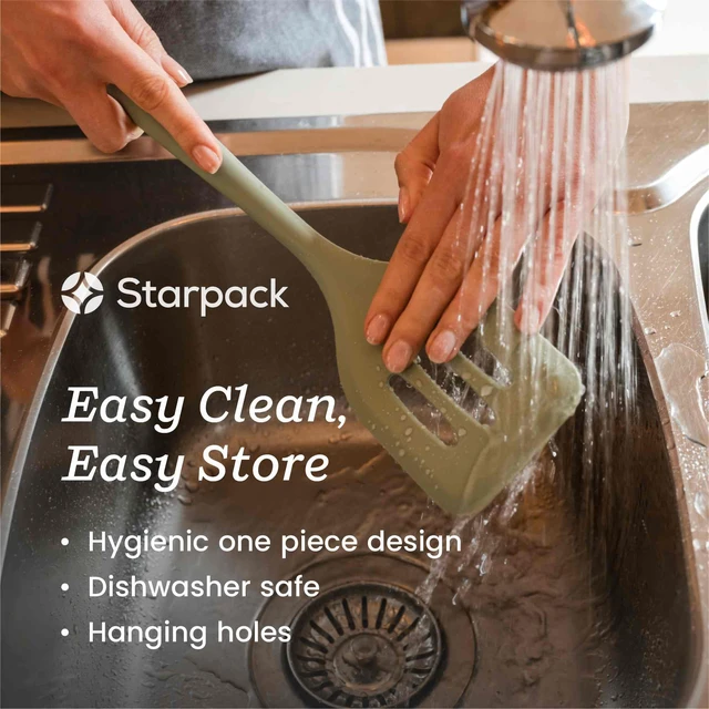 Alt view image 3 of 7 - Premium Silicone Pasta Fork (13.5 Inches) Heat-Resistant (up to 600°F) Pasta Spoon/Colander Toothed Pasta Server/Serving Spoon