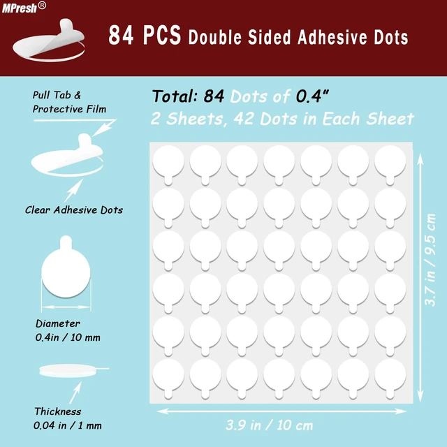 Alt view image 2 of 7 - Strong Adhesive Dots Double Sided, Clear Museum Putty, Sticky Tack Glue Removable Mounting Putty for Wall Hanging, Crafts, Balloons, Poster, Museum, Decorations