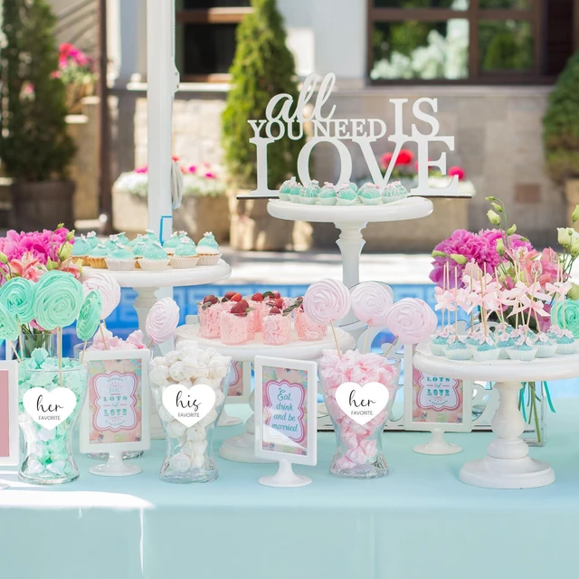 Alt view image 2 of 7 - 230 Set His Her Favorite Stickers with 4x6in Self Sealing Bags | His Favorite Her Favorite Wedding Welcome Bag Set for Engagement Bridal Shower Wedding Guest Treat Candy Cookie Packaging