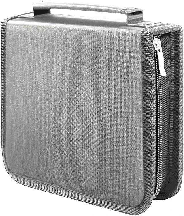 Main image of DVD Case CD Storage,40 Capacity CD Cases Holder DVD Storage Case Holders CD DVD Disc Case Storage Wallet Binder for Car Home Office Travel (40 Silvery)