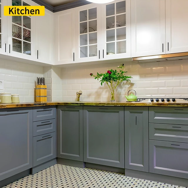 Alt view image 4 of 6 - 10 Pack 5 Inch Kitchen Cabinet Handles Matte Black Cabinet Pulls, Stainless Steel Drawer Pulls Cabinet Knobs for Kitchen Dresser Cupboard Bathroom Bedroom, 3 Inch Hole Center