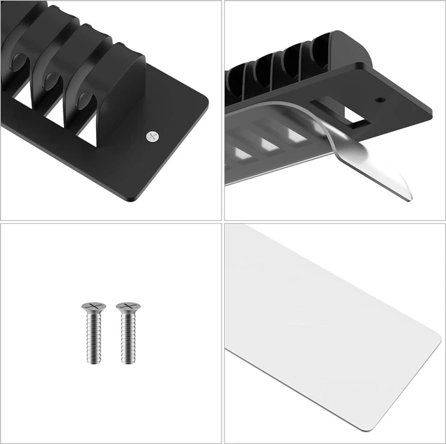 Alt view image 6 of 7 - Hat Racks,Wall-Mounted Hat Organizer for Closet Bedroom RV Living Room - Holds 38 Caps with 3 Usage & 2 Installation Options.2-Pack