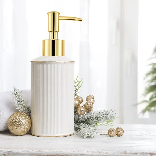 Alt view image 6 of 7 - 2Pack Gold Soap Dispenser Pump Replacement Diameter 28/400 Neck Size | Soap Pump for Lotion & Regular Glass Bottles - Soap Pump Dispenser Top Replacement for Soap Dispenser Pump