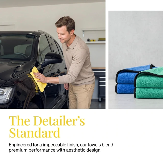 Alt view image 4 of 7 - 10 Pack Microfiber Towels for Car Detailing - Multicolor Coral Velvet Ultra-Soft Super Absorbent Drying Cloths, Lint-Free Streak-Free for Auto & Home, 11.8"x15.7" Assorted Colors