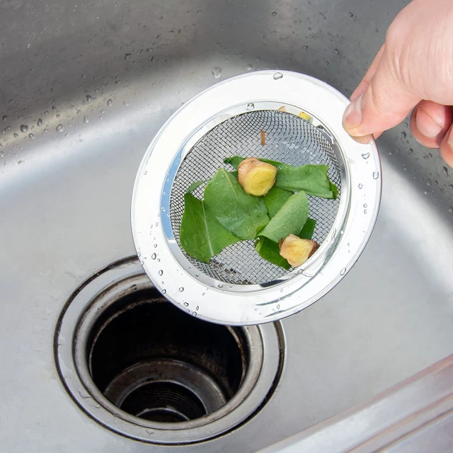 Alt view image 5 of 7 - 2PCS Kitchen Sink Strainer-Stainless Steel Mesh Drain Strainer,Large Wide Rim 4.5" Diameter