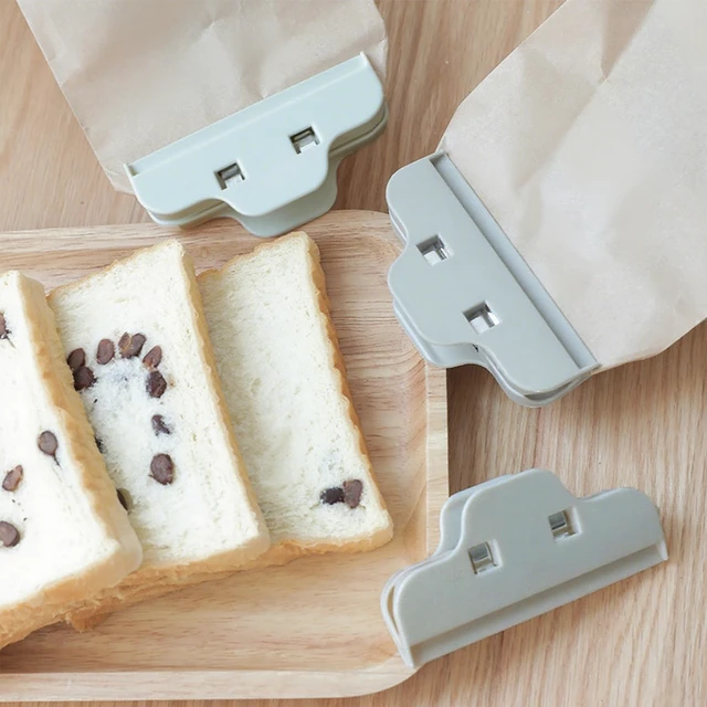 Alt view image 4 of 7 - Chip Clips Bag Clips for Food,6 Pcs Grey Wide Bag Clip for Food Storage
