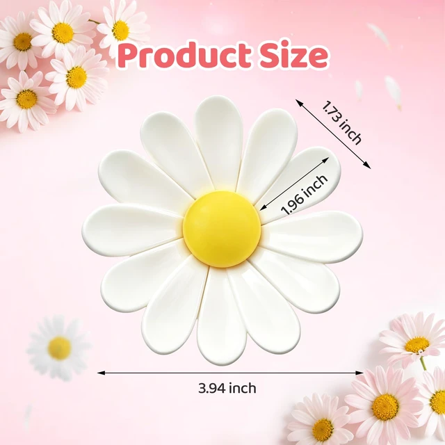 Alt view image 2 of 7 - Daisy Chip Clips Magnetic,Decorative Fridge Magnets for Chip Bag Clips | Magnetic Food Bag Clips,Reusable,Cute Chip Clips with Removable Petals, Perfect for Sealing Snacks, Bread, and Coffee Bags.