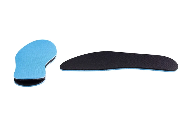 Alt view image 3 of 6 - 2 Pairs Breathable Insoles, Super-Soft, Sweat-Absorbent, Double-Colored and Double-Layered Shoe Inserts of Foam that Fit in Any Shoes (Blue/Black, 5-6.5 Women/4-5.5 Men)