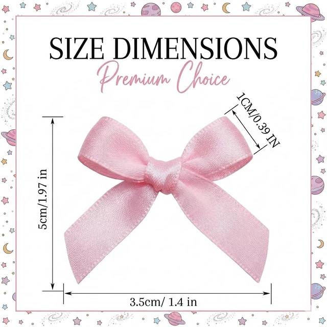 Alt view image 4 of 7 - 100PCS Mini Mixed Color Bows Decoration with Glue Dots, Tiny Satin Ribbon Ornaments for DIY, Crafts, Favors, for Wedding, Birthday, Bachelorette Party, Bridal Shower, Engagement, Baby Shower
