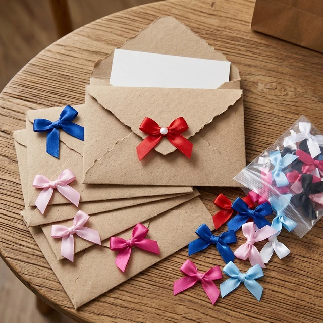 Alt view image 6 of 7 - 100PCS Mini Mixed Color Bows Decoration with Glue Dots, Tiny Satin Ribbon Ornaments for DIY, Crafts, Favors, for Wedding, Birthday, Bachelorette Party, Bridal Shower, Engagement, Baby Shower