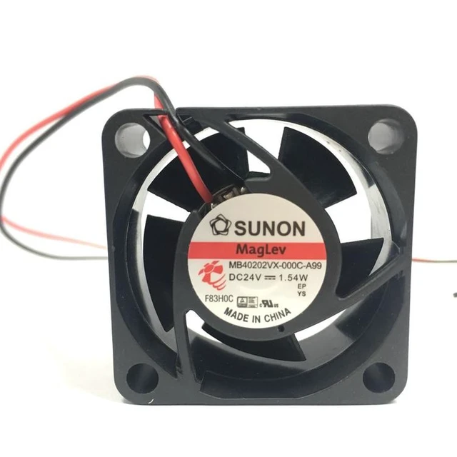 Alt view image 5 of 8 - Sunon MB40202VX-000C-A99 4cm 4020 40X40X20mm Fan DC 24V 1.54W Server 3D Cooling Fan
