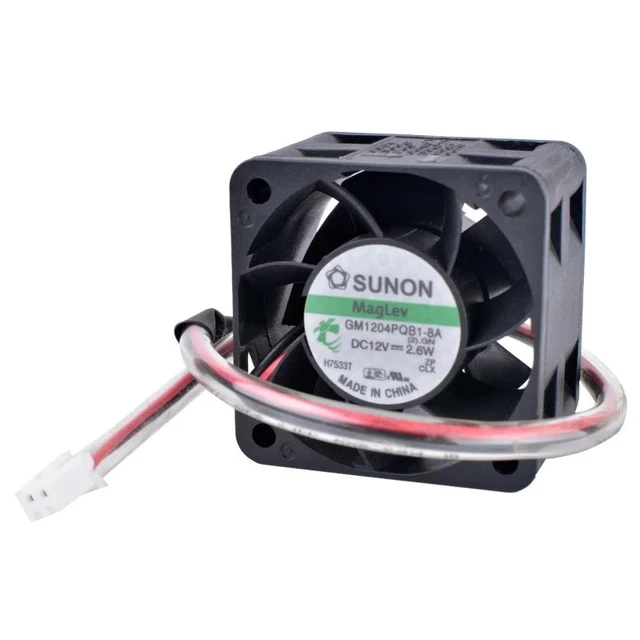 Alt view image 8 of 14 - GM1204PQB1-8A 4cm 40mm fan 4028 12V 2.6W Double ball bearing large air volume power supply cooling fan