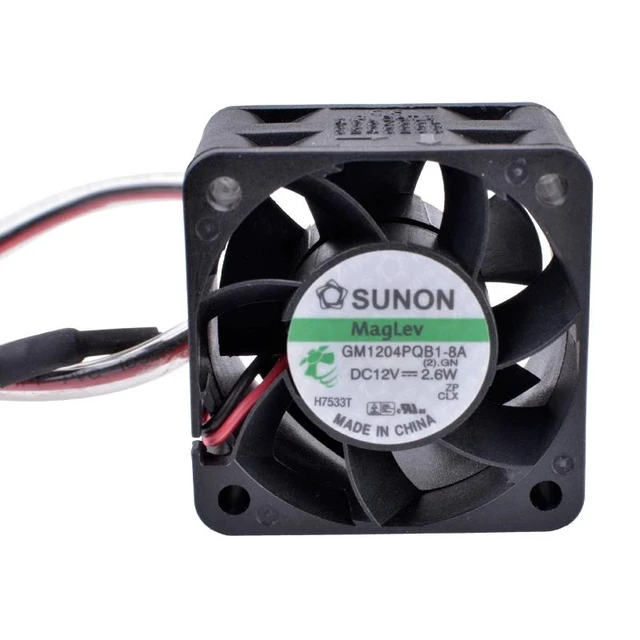 Alt view image 11 of 14 - GM1204PQB1-8A 4cm 40mm fan 4028 12V 2.6W Double ball bearing large air volume power supply cooling fan