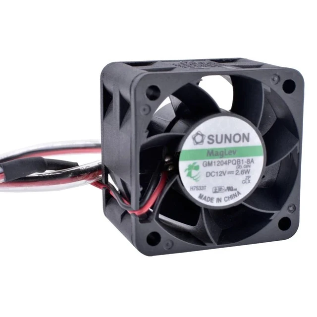 Alt view image 9 of 14 - GM1204PQB1-8A 4cm 40mm fan 4028 12V 2.6W Double ball bearing large air volume power supply cooling fan