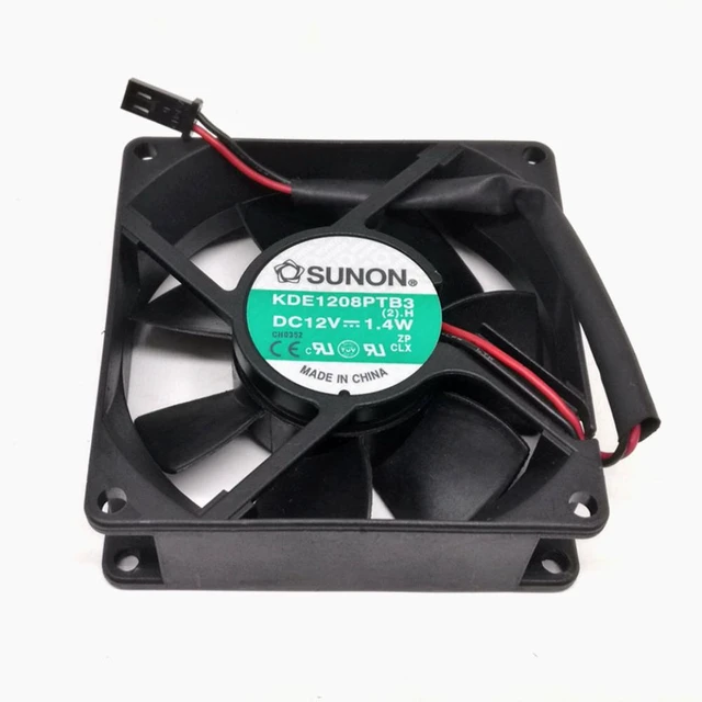 Alt view image 4 of 6 - 1pcs For SUNON 80mm KDE1208PTB3 Double Ball Mute Fan 8025 12V Computer Cabinet Power cooling Fan