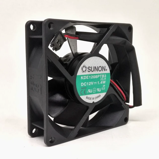 Alt view image 6 of 6 - 1pcs For SUNON 80mm KDE1208PTB3 Double Ball Mute Fan 8025 12V Computer Cabinet Power cooling Fan