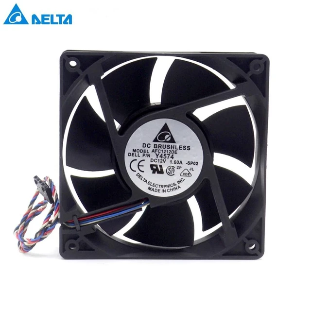 Alt view image 6 of 6 - AFC1212DE 12038 12cm 120mm DC 12V 1.6A pwm ball fan thermostat inverter server cooling fan for delta