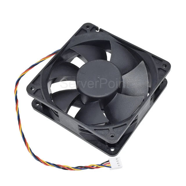 Alt view image 4 of 4 - For AAVID V9 B7 S9 Z9 Mining Server Cooling Fan PSAD1A238BH DC 12V 1.75A 7524 120x120x38MM 4-Pin Fan