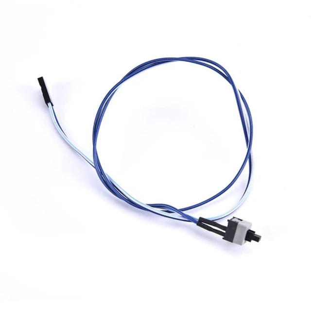 Alt view image 4 of 6 - 5PCs 2-pin SW PC Power Cord Switch Button ATX Host Switch Cord 22-inch Computer Power Cord Chassis Switch Cable Power Cable