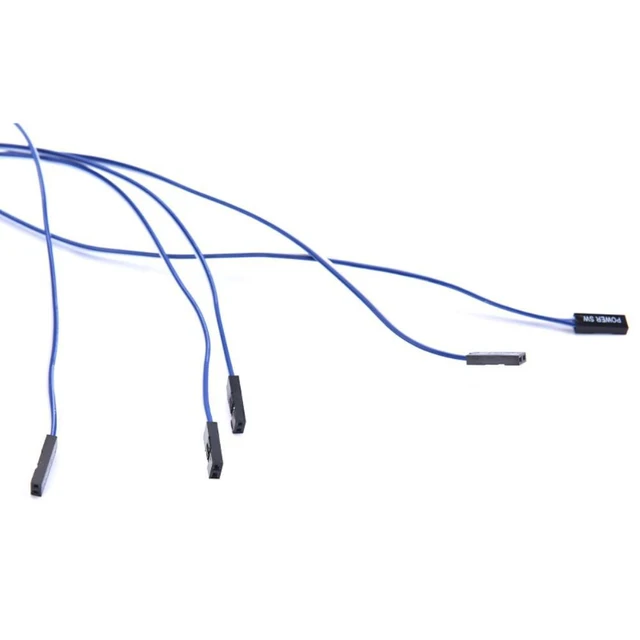 Alt view image 6 of 6 - 5PCs 2-pin SW PC Power Cord Switch Button ATX Host Switch Cord 22-inch Computer Power Cord Chassis Switch Cable Power Cable