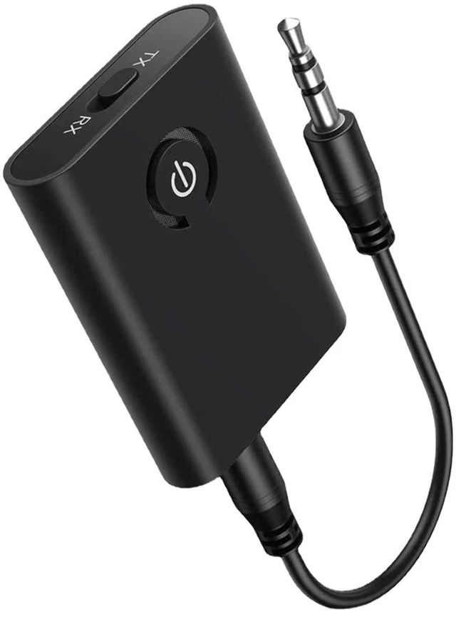 Alt view image 5 of 6 - 2 In 1 Wireless Bluetooth 5.0 Transmitter Receiver Chargable for TV PC Car Speaker 3.5mm AUX Hifi Music Audio Adapter