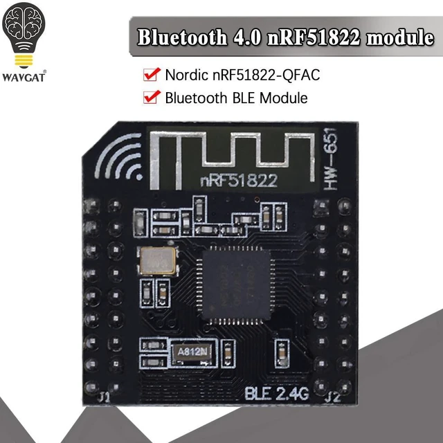 Alt view image 4 of 6 - WAVGAT NRF51822 2.4G Wireless Module Wireless Communication Module Bluetooth module / zigbee module / DMX512