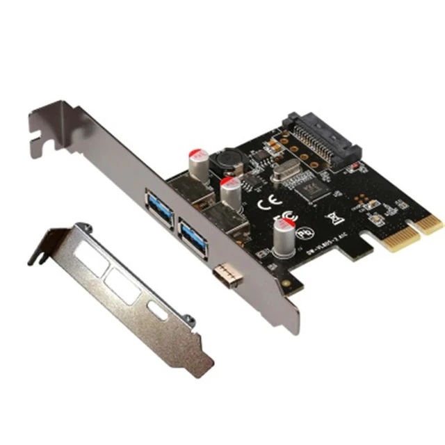 Alt view image 11 of 12 - USB 3.1 Type C PCIe Expansion Card PCI-e to 1 Type C and 2 Type A 3.0 USB Adapter PCI Express Riser card For Desktop VL805 Chips