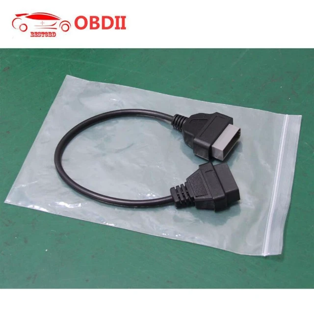 Alt view image 5 of 8 - OBD2 Cable Adapter 14pin for Nissan to OBD2 16Pin Connector Extension OBD OBD2 OBDII Diagnostic Scanner Cable for Nissan 14 pin