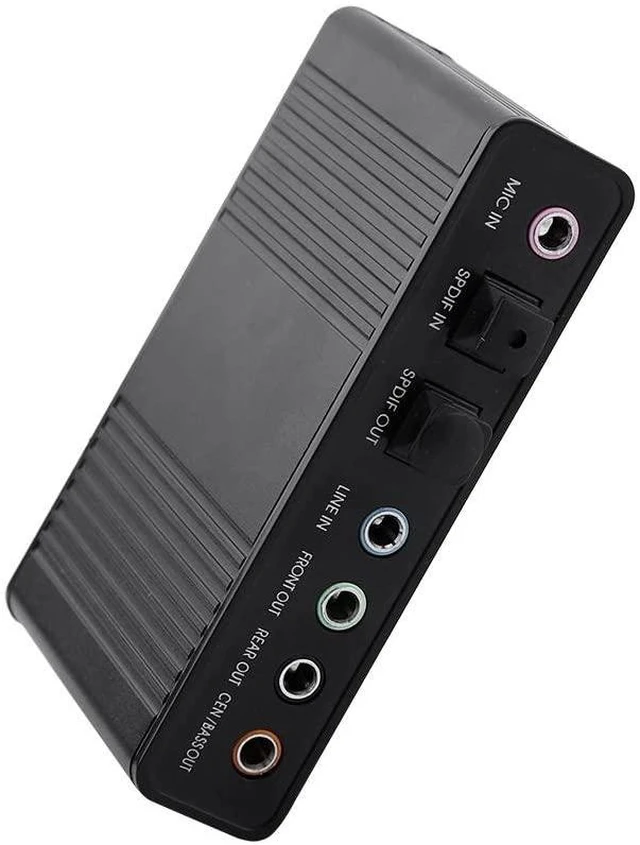 Alt view image 14 of 14 - USB 5.1 Audio Sound Card Optical Digital 6 Channel for PC/Laptop
