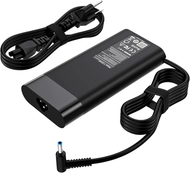 Alt view image 8 of 14 - 135W Laptop Charger Compatible with HP Spectre X360 Charger 15t-df100 15-df000 16t-f10 16 2-in-1 for HP OMEN Pavilion Gaming 15 17 ec0013dx 15-ec0751ms ZBook 15 G5 G6 G7 TPN-DA11 Power Cord