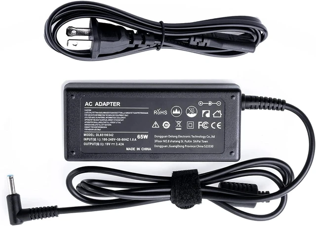 Alt view image 7 of 12 - 65W AC Adapter Laptop Charger 4.5x3.0mm Power Supply with Cord