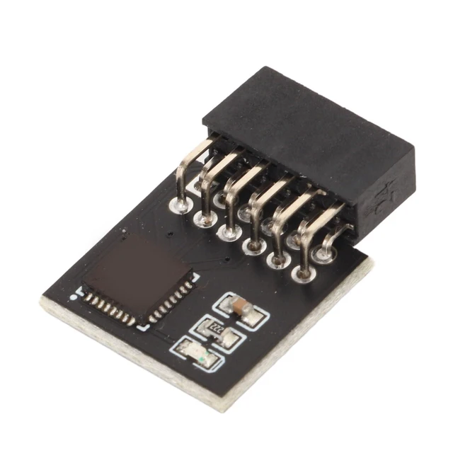 Alt view image 6 of 10 - TPM 2.0 Module 12Pin, SPI 12Pin TPM Module for Motherboard DDR4 Memory, Stable TPM Module System Components, TPM2.0 Module Motherboard
