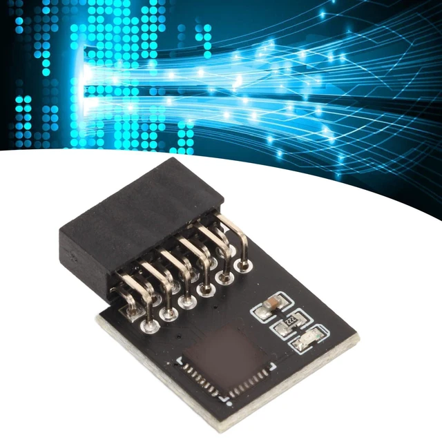 Alt view image 10 of 10 - TPM 2.0 Module 12Pin, SPI 12Pin TPM Module for Motherboard DDR4 Memory, Stable TPM Module System Components, TPM2.0 Module Motherboard