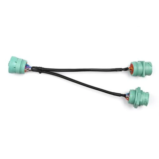 Alt view image 6 of 6 - OBD Splitter 9pin J1939 Male to 2 Female Y Cable For Trucks Diagnostic