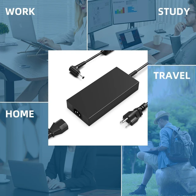 Alt view image 14 of 14 - 230W 19.5V 11.8A Laptop Charger for MSI Stealth GS66 GS65 GS75 WS65 WS66 WS75 WS76 MSI Creator 15 17 Chicony 230W Power Supply A17-230P1A (5.5 * 2.5mm)