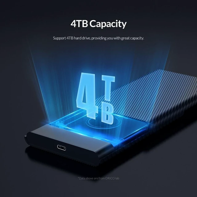 Alt view image 10 of 12 - 2.5 Inch HDD Case SATA to USB 3.0 5Gbps 4TB HDD SSD Enclosure Support UASP HD External Hard Disk Box for 7-9.5mm HDD Box
