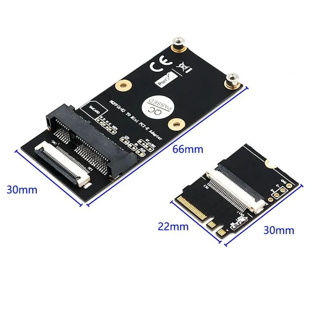 Alt view image 8 of 12 - M.2 NGFF Key A/E/A+E to Mini PCI-E Adapter FPC Cable WiFi Wireless Adpater Supports Half-size Full-size Mini PCI-E Network Card